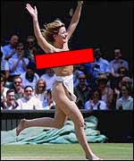 Melissa Johnson the Wimbledon streaker