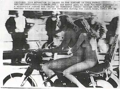 Streaking News Items 1974-