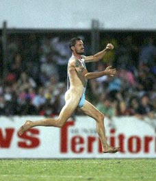 The Mankini streaker in the Northern Territory. 